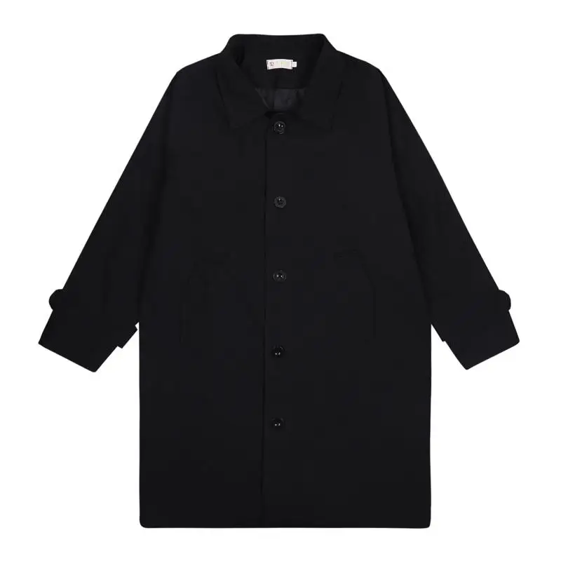 Men's Wear 2025 Autumn Fashion New Single Breasted Trench Clothes Male Long Coat Loose Overcoat Trend Handsome Casual Windbreak - Image 6